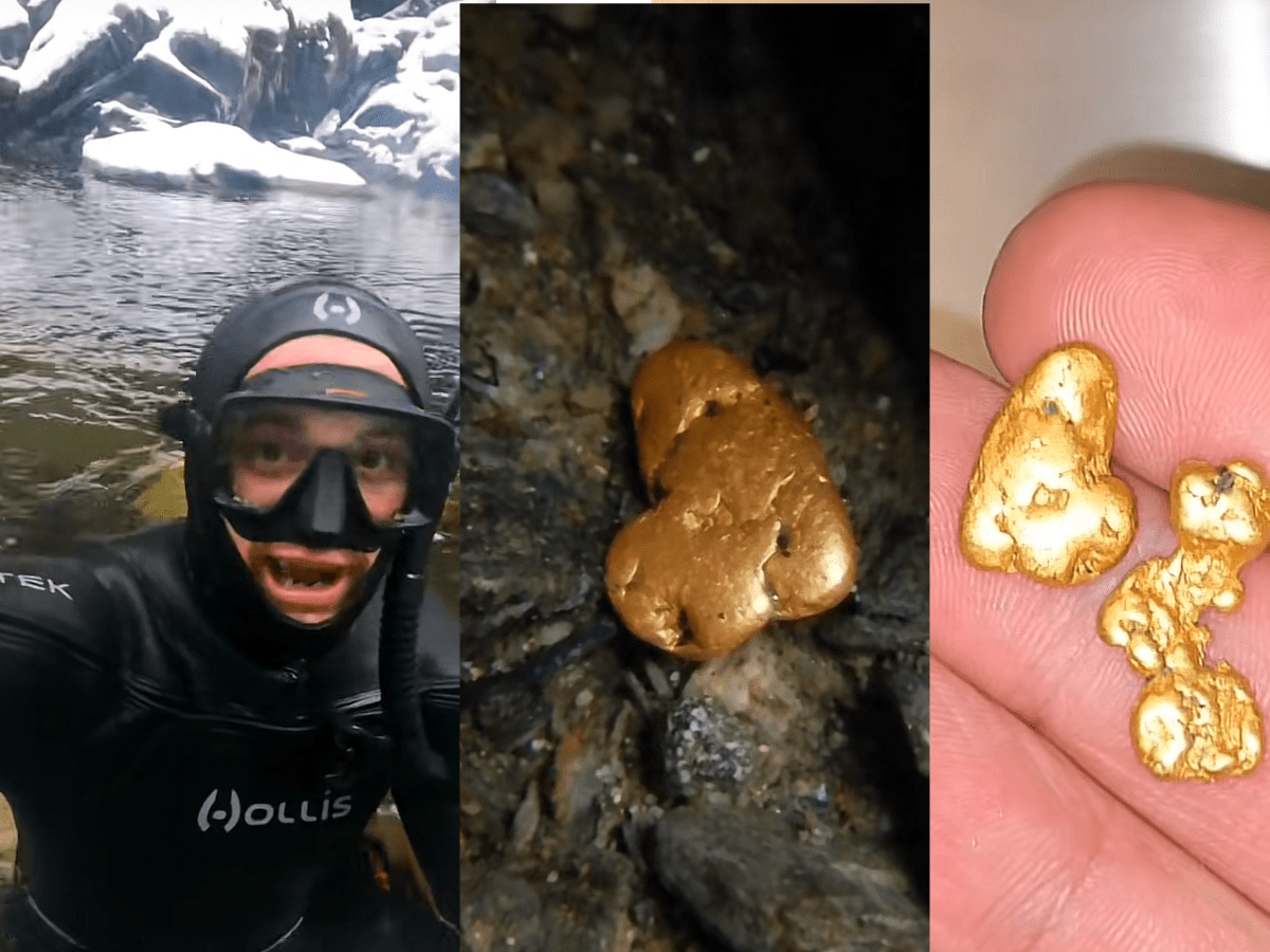 PioneerPauly snipes two gold nuggets worth $450 in river