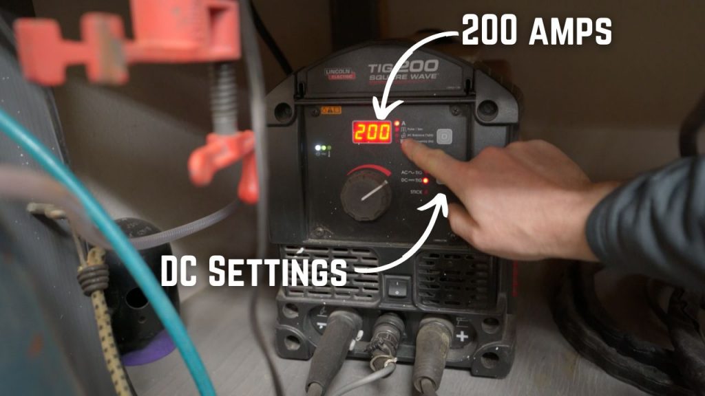 Weld Gold Settings TIG