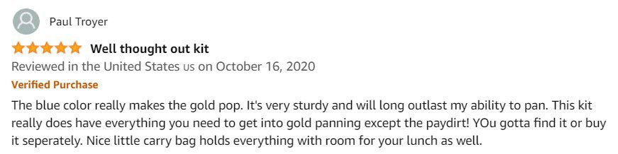 best gold pan starter kit